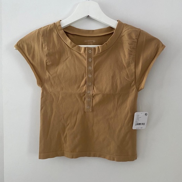 NWOT Free People Intimately Hey Babe Seamless Baby Tee - Picture 3 of 9